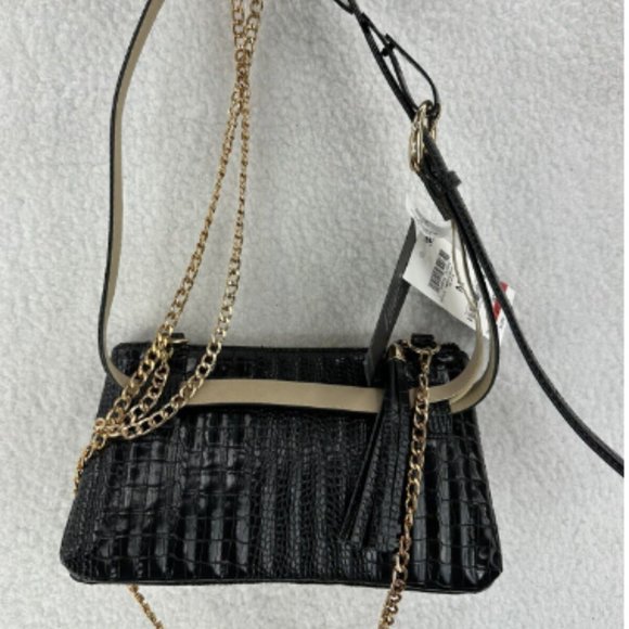 INC International Concepts, Faux Crocodile Convertible Belt bag/cross body - Picture 4 of 4